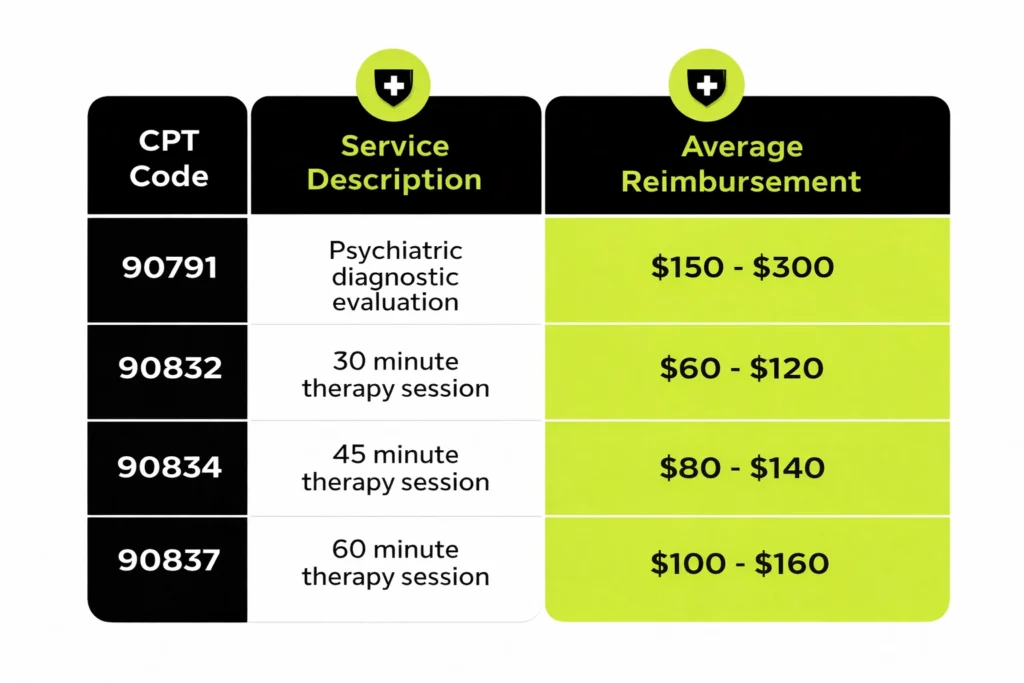 Blue Cross Blue Shield therapy reimbursement