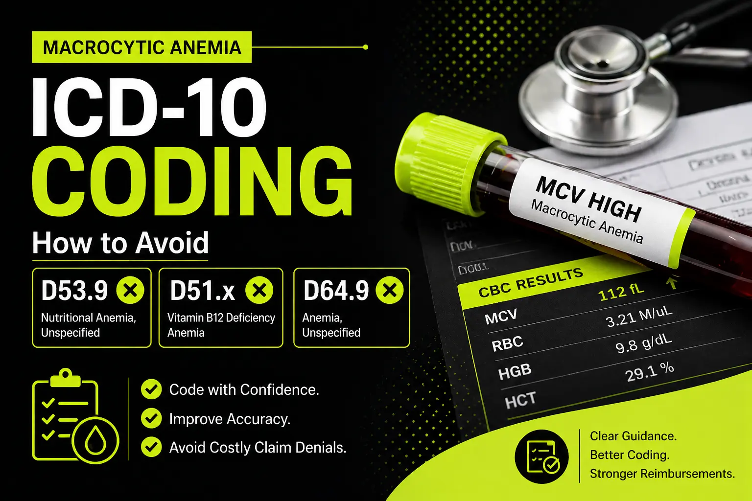 Macrocytic anemia ICD 10