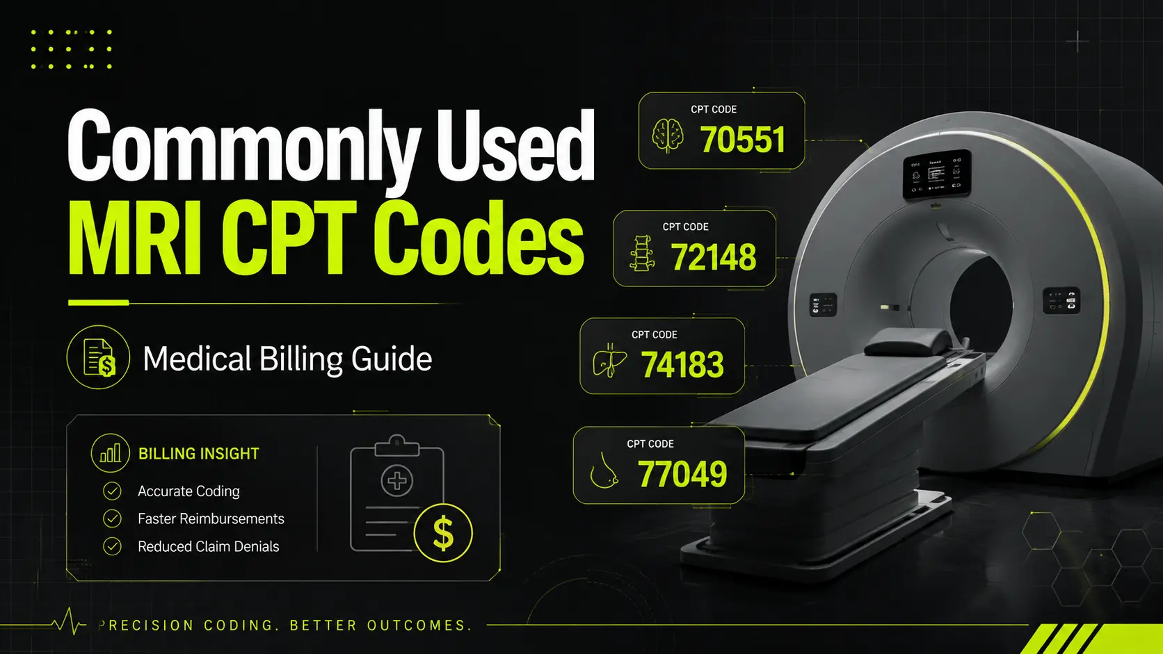 Commonly Used MRI CPT Codes for Medical Billing