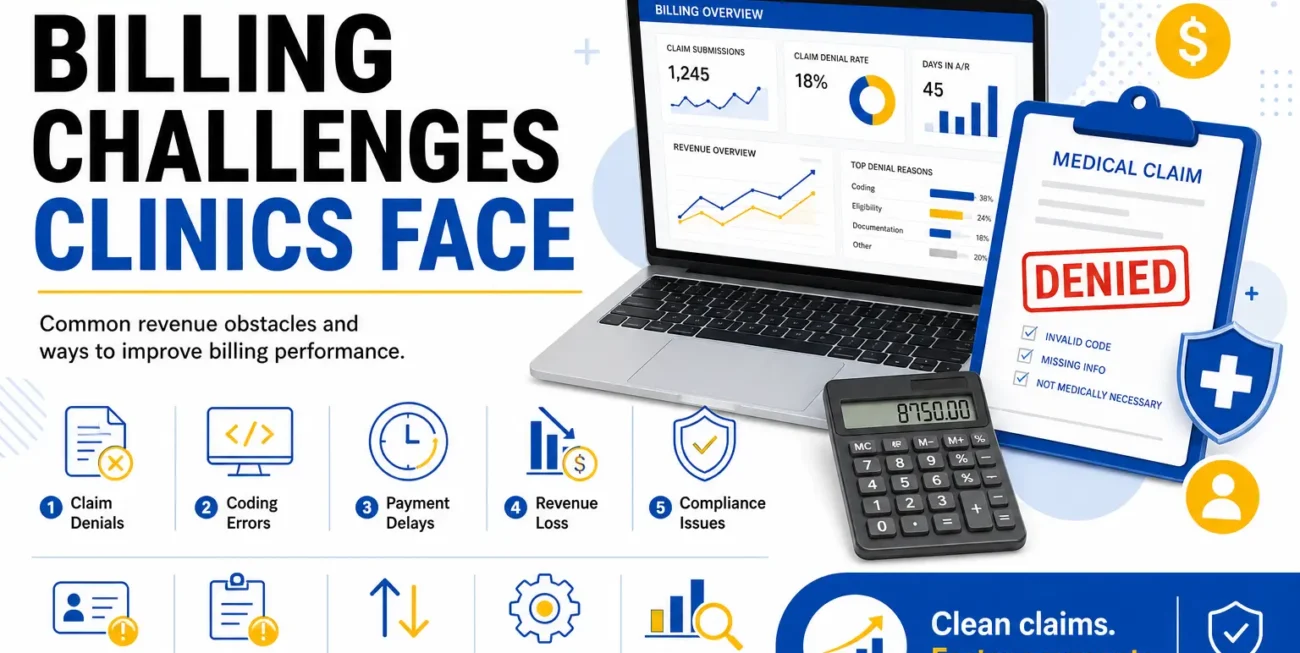 Top 10 Problems Clinics Face in Billing MedicalBilling.help infographic blog