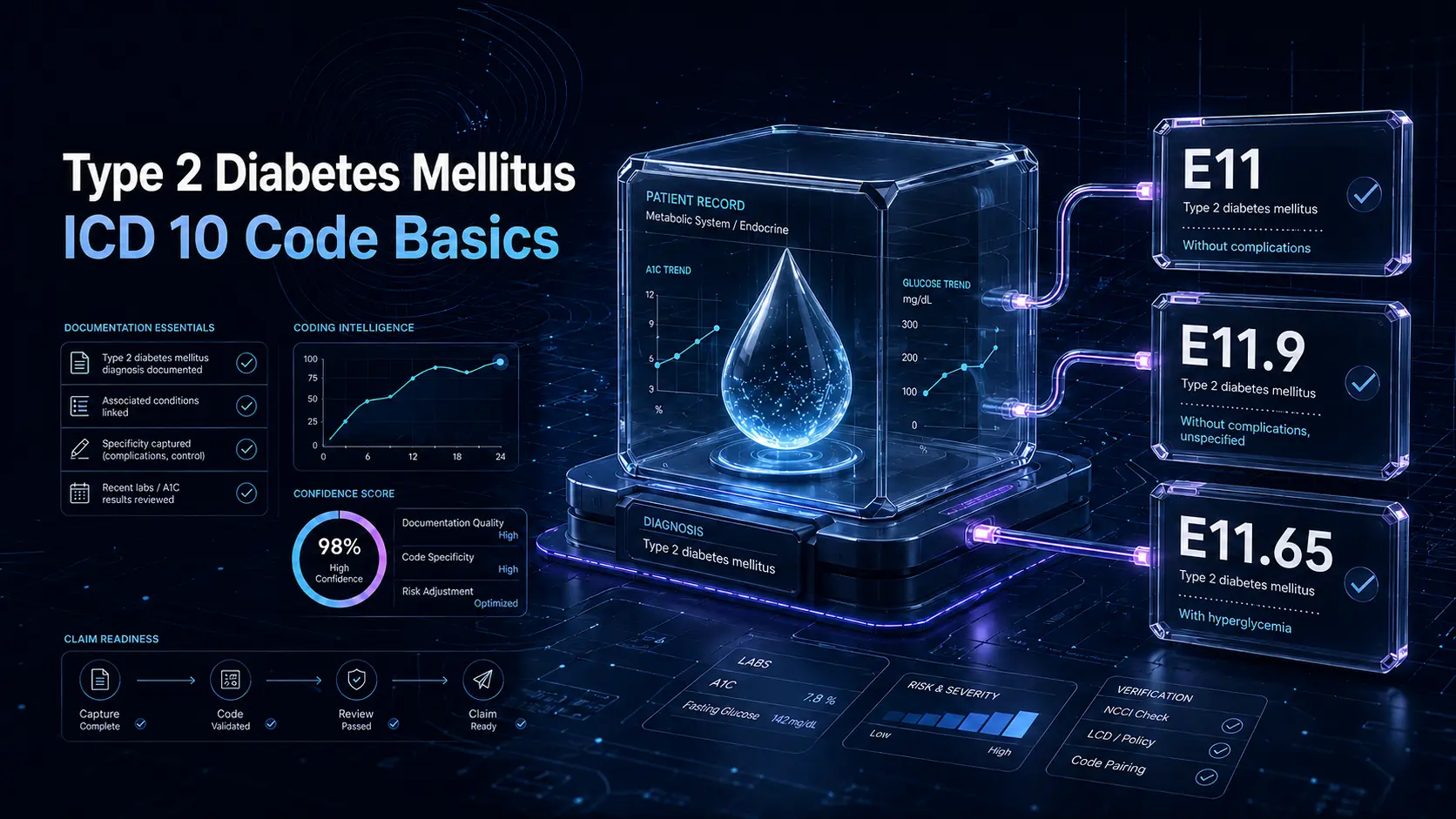type 2 diabetes mellitus ICD 10