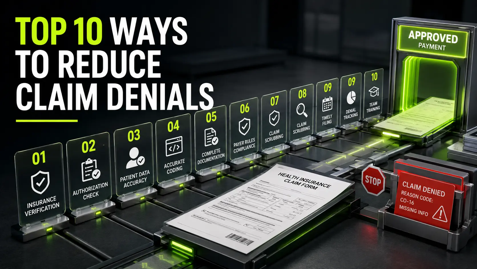 Top 10 Ways to Reduce Claim Denials - MedicalBillingHelp