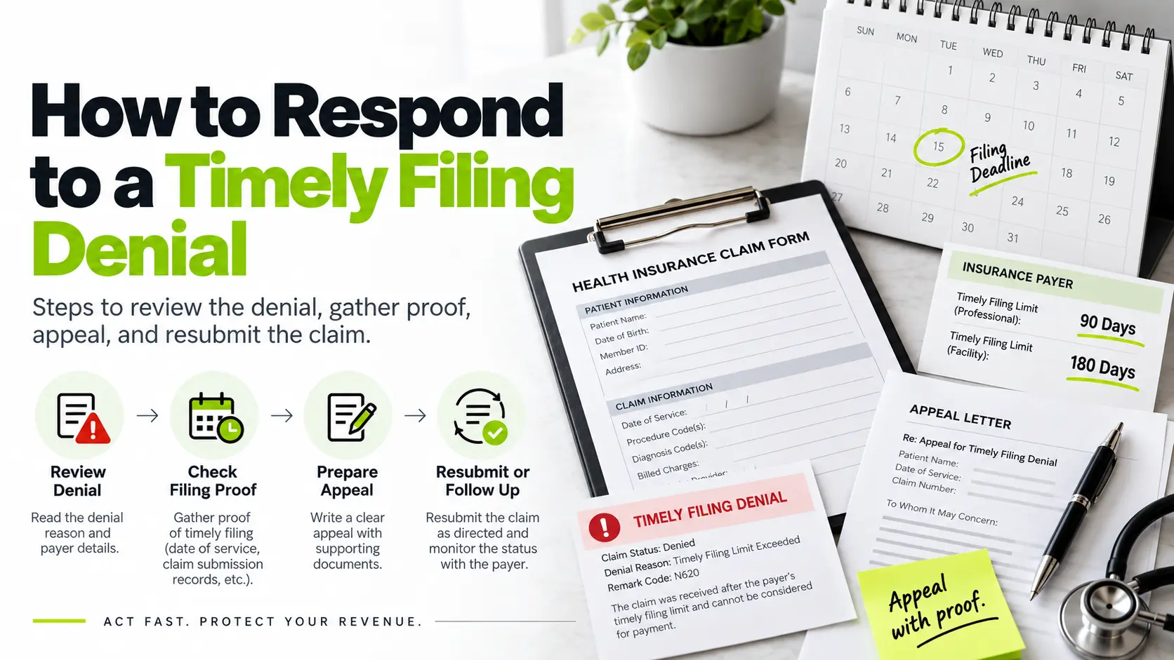 How to Respond to a Timely Filing Denial